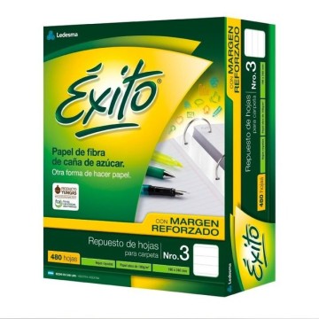 REPUESTO N3 ÉXITO REFORZADO X 480 / RAYADO