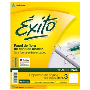 REPUESTO N3 EXITO TRADICIONAL X 96 / RAYADO