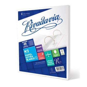 REPUESTO N3 RIVADAVIA X 48 / CUADRICULADO