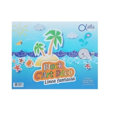 BLOCK DIBUJO N5 ALFA FANTASIA X20 HJS / TIPO EL NENE